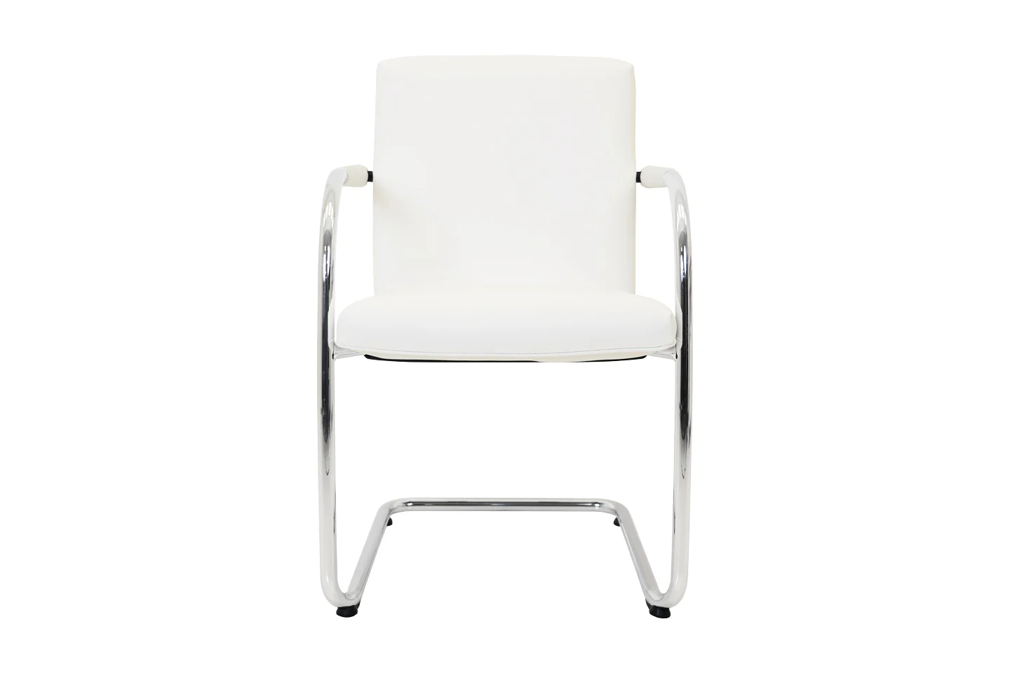Vitra VisaSoft Freischwinger Kunstleder / Weiß *stapelbar*