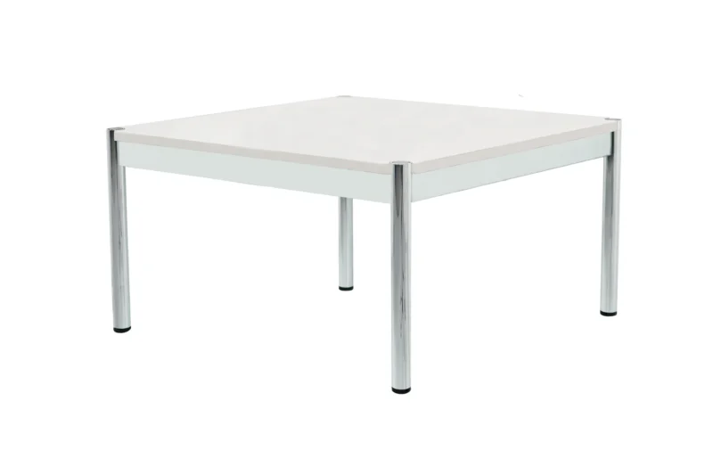 USM Haller Beistelltisch Agglo Micro Sivec / Weiß 75 x 75 cm