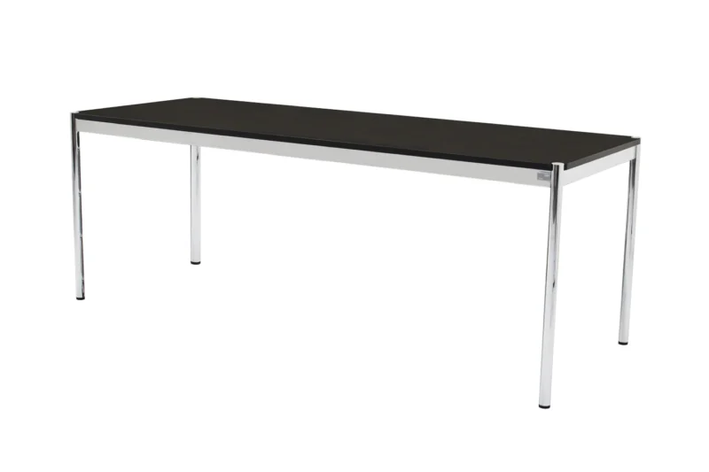 USM Haller Schreibtisch Holz / Schwarz 200 x 75 cm