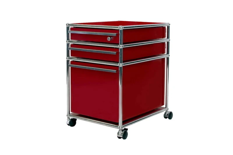 USM Haller Rollcontainer USM Rubinrot