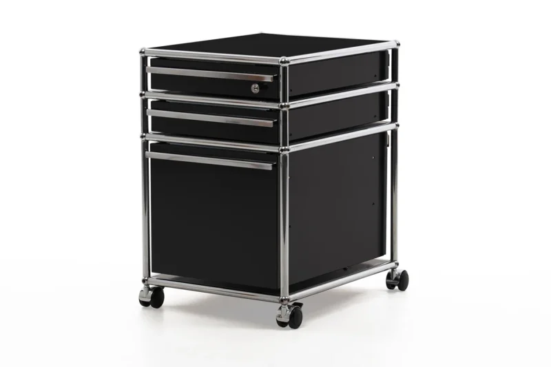 USM Haller Rollcontainer Graphitschwarz RAL 9011