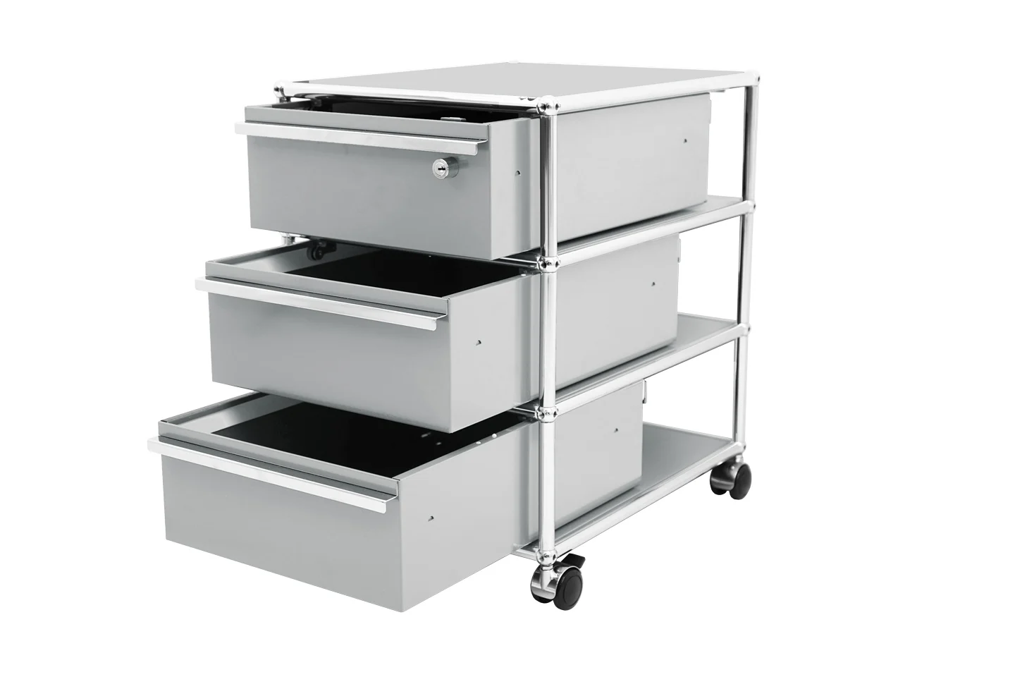 USM Haller Rollcontainer Lichtgrau RAL 7035