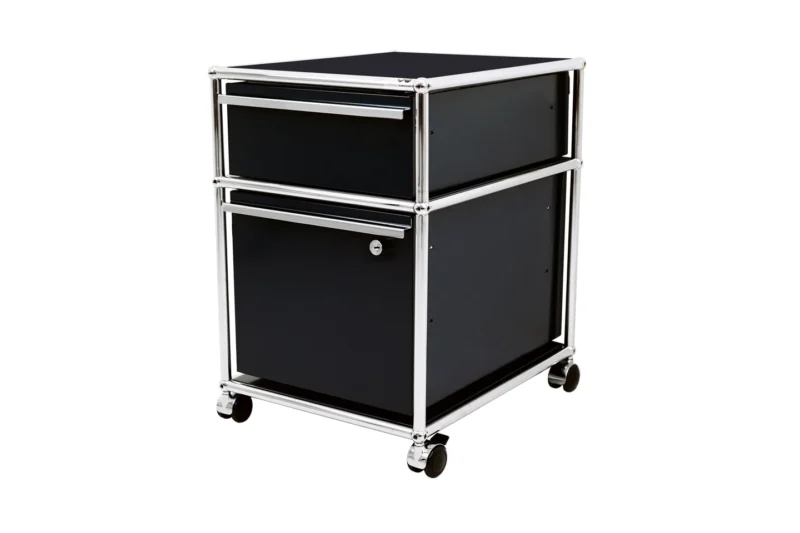 USM Haller Rollcontainer Graphitschwarz RAL 9011