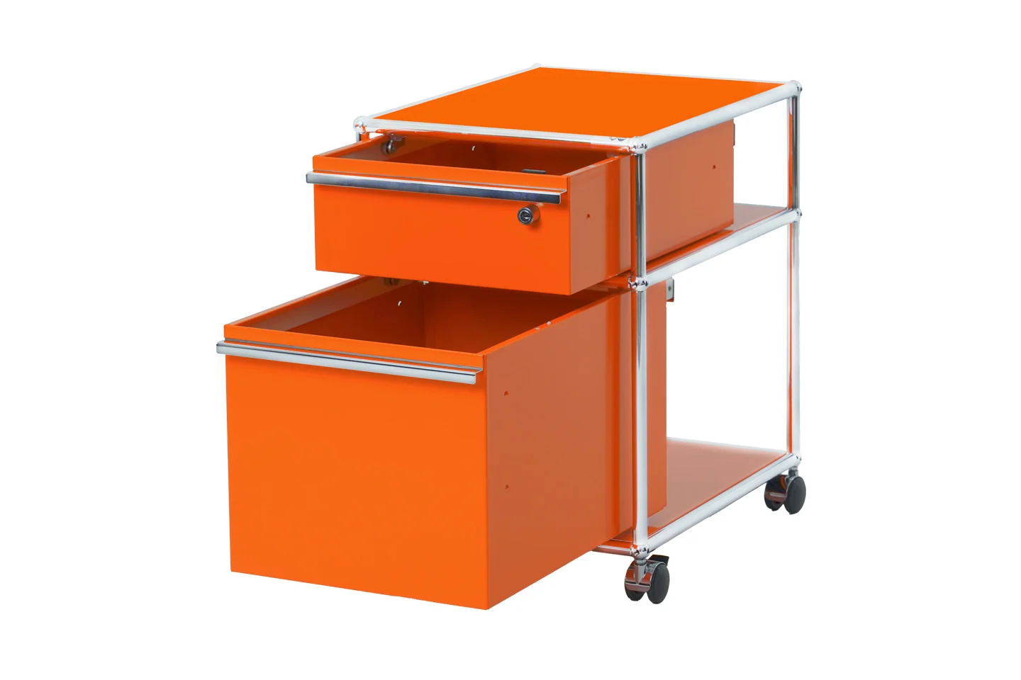 USM Haller Rollcontainer Reinorange RAL 2004