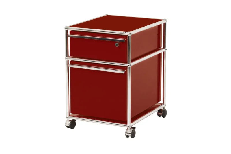 USM Haller Rollcontainer USM Rubinrot