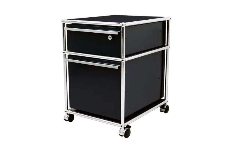 USM Haller Rollcontainer Graphitschwarz RAL 9011