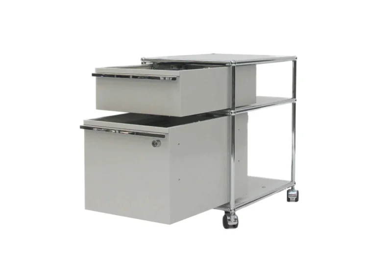 USM Haller Rollcontainer Lichtgrau RAL 7035