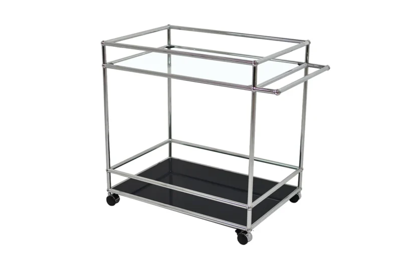 USM Haller Barwagen / Servierwagen Glas 75 x 50 cm