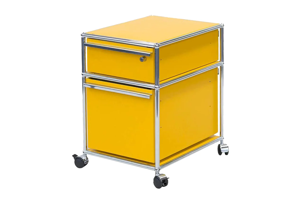 USM Haller Rollcontainer Goldgelb RAL 1004