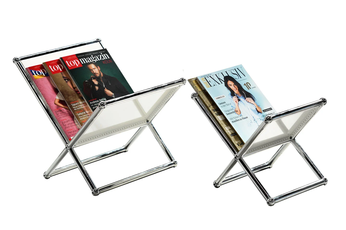 USM Haller Zeitungsständer Reinweiß RAL 9010