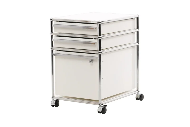 USM Haller Rollcontainer Reinweiß RAL 9010