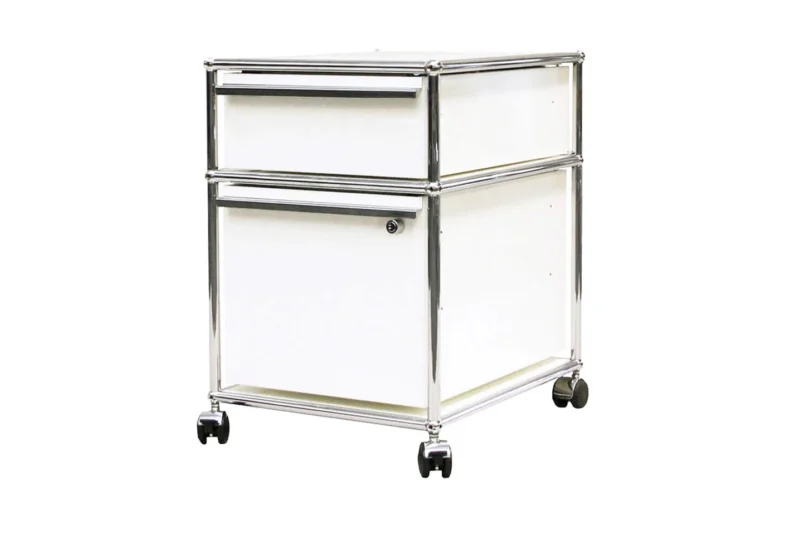 USM Haller Rollcontainer Reinweiß RAL 9010