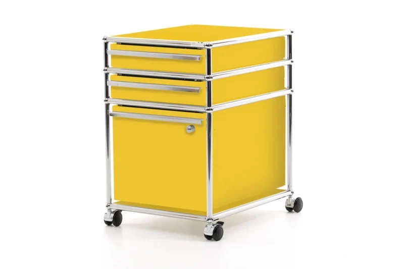 USM Haller Rollcontainer Goldgelb RAL 1004