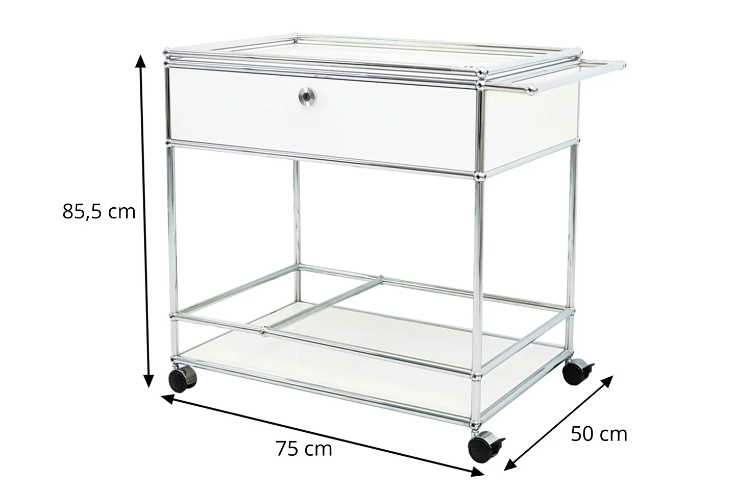USM Haller Barwagen / Servierwagen 75 x 50 cm