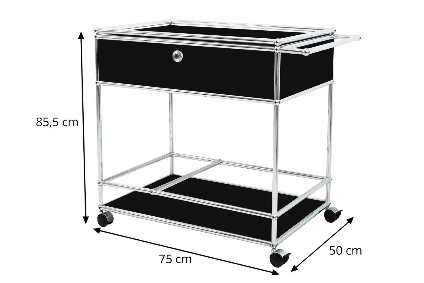 USM Haller Barwagen / Servierwagen 75 x 50 cm