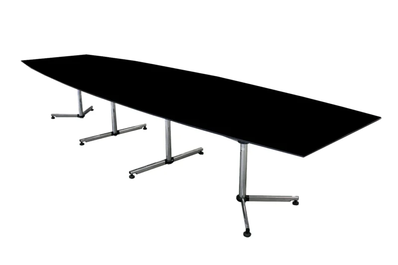 USM Kitos Konferenztisch Kunstharz / Schwarz 430 x 128 cm