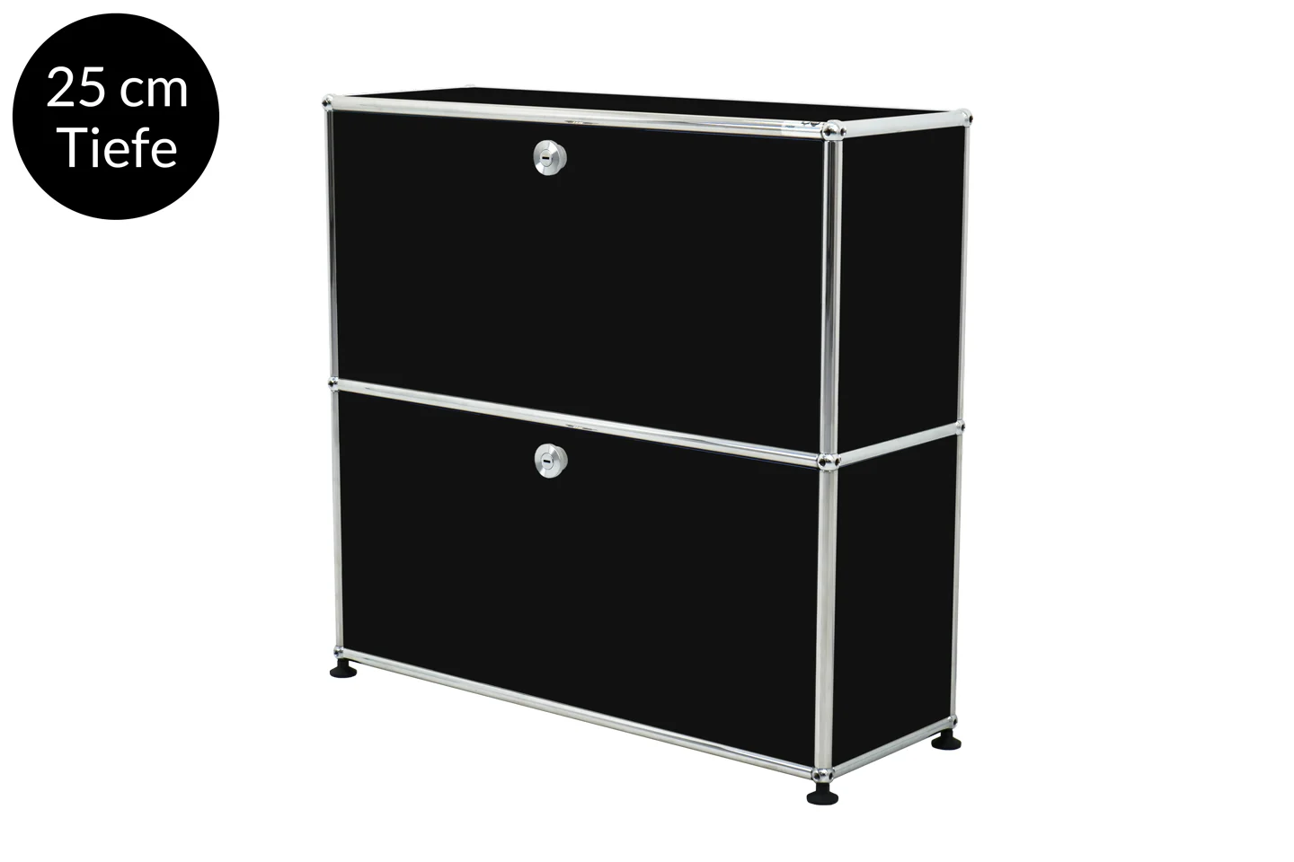 USM Haller Sideboard Graphitschwarz RAL 9011 *25 cm Tiefe*