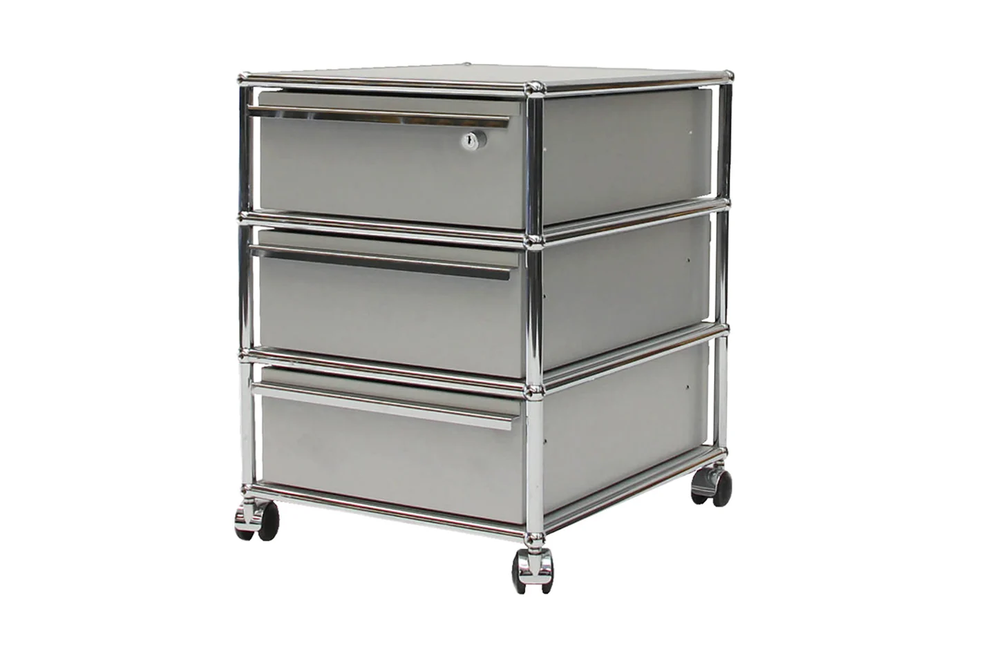 USM Haller Rollcontainer USM Mattsilber