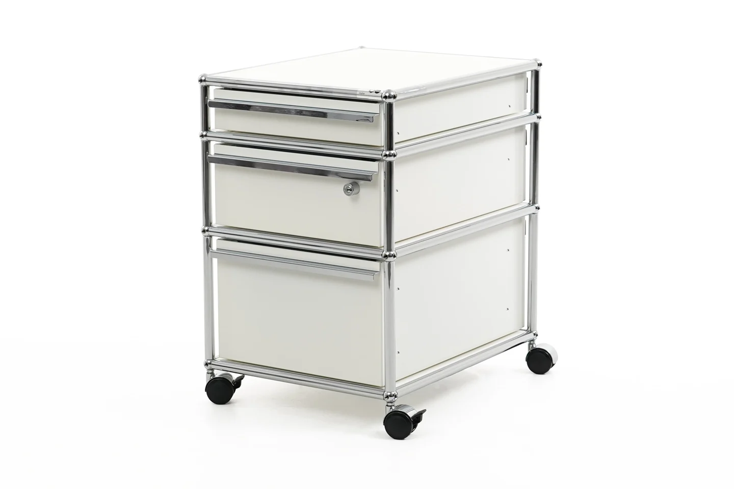 USM Haller Rollcontainer Reinweiß RAL 9010