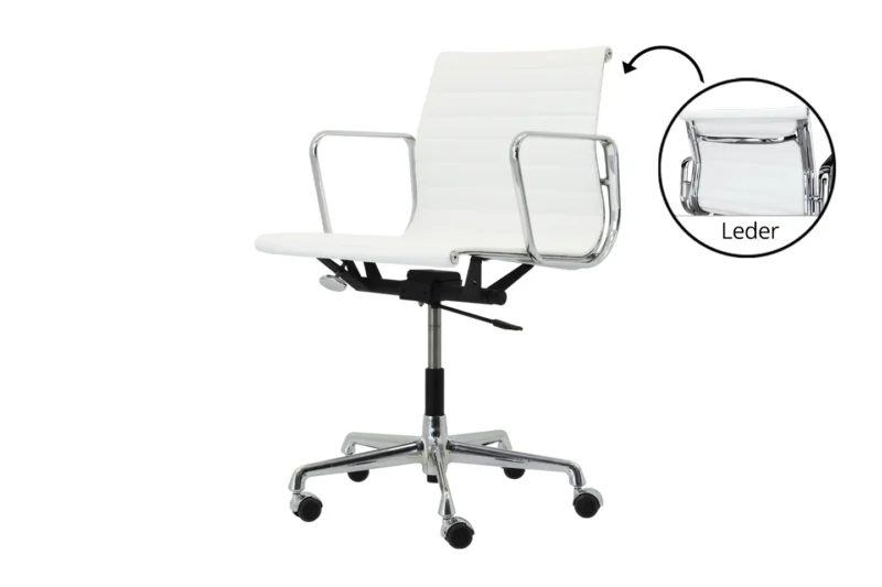 Vitra EA 117 Leder / Weiß