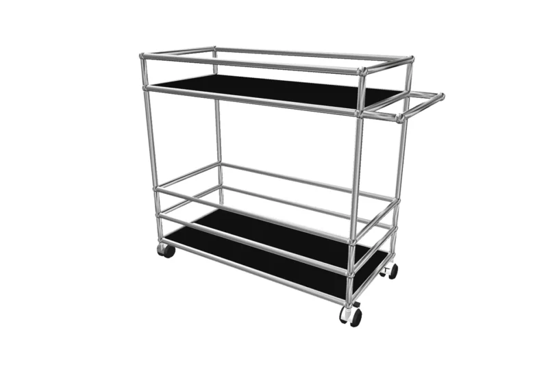 USM Haller Barwagen / Servierwagen 75 x 35 cm
