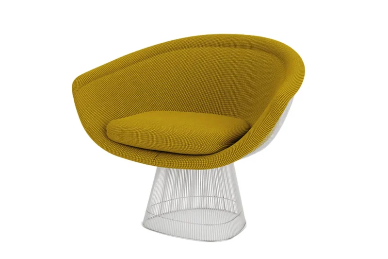 Knoll International Platner Lounge Chair Stoff / Grün