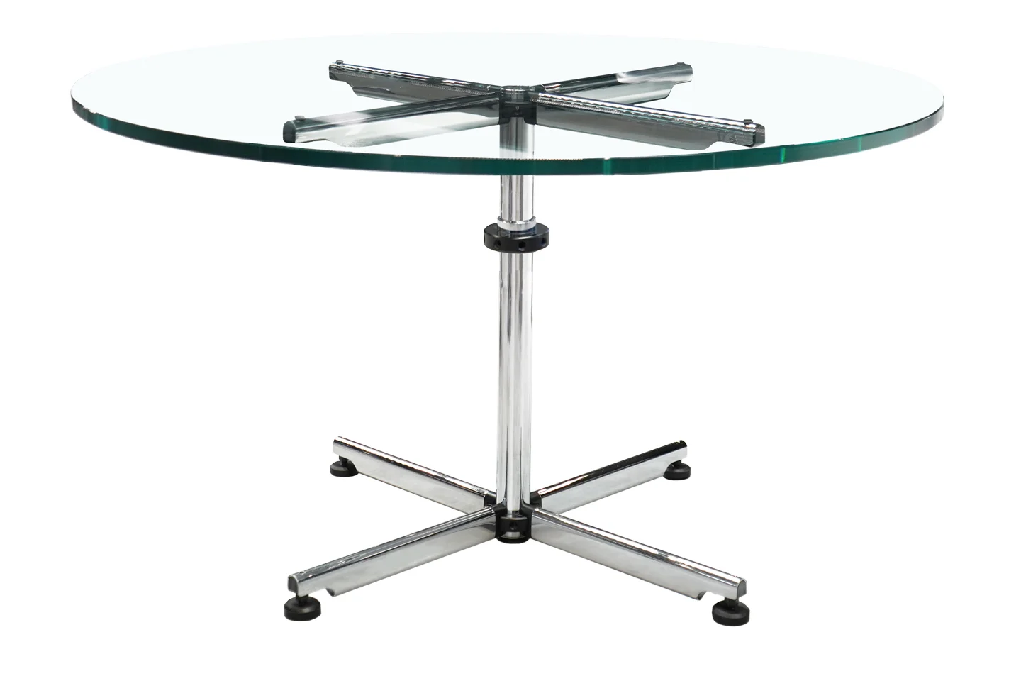 USM Kitos Besprechungstisch Klarglas Ø 150 cm
