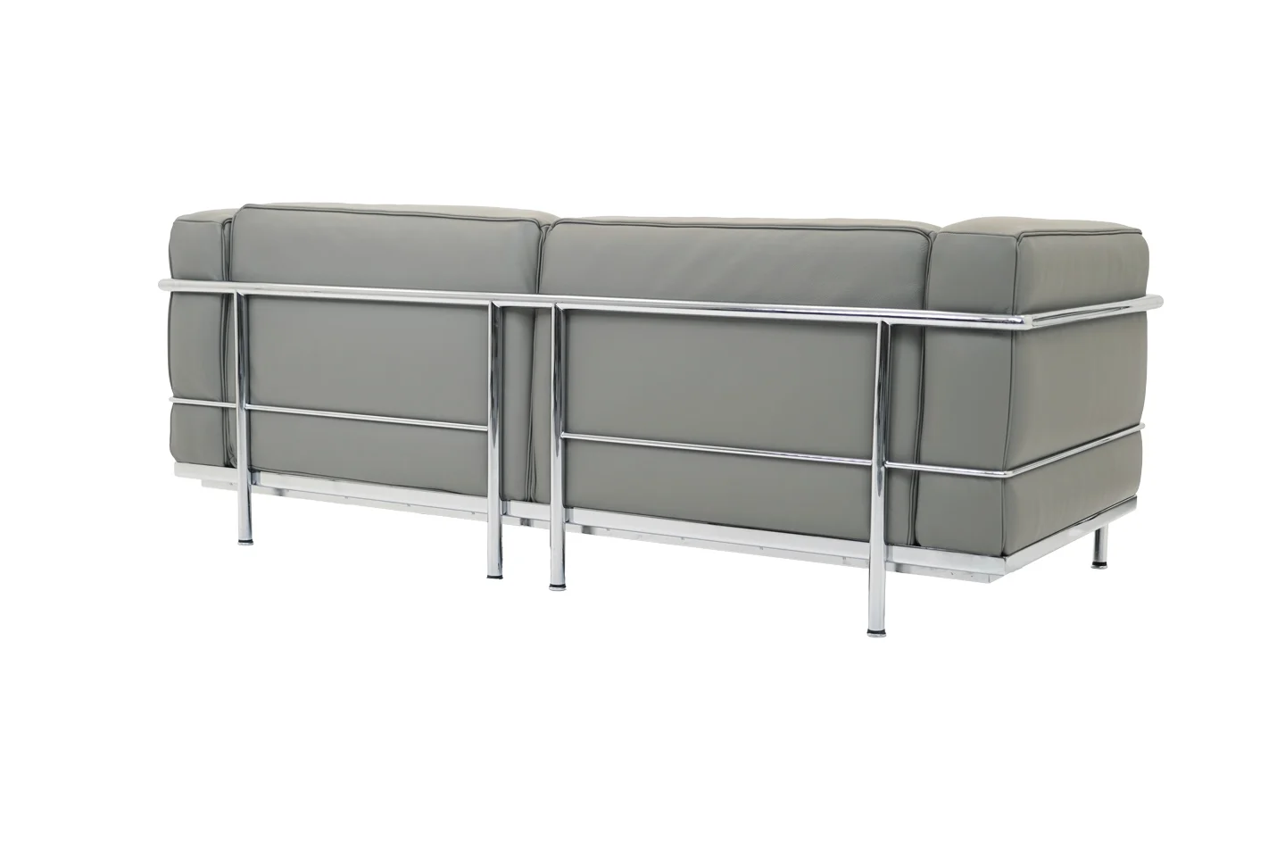 Cassina LC3 Le Corbusier 2-er Sofa Leder / Grau