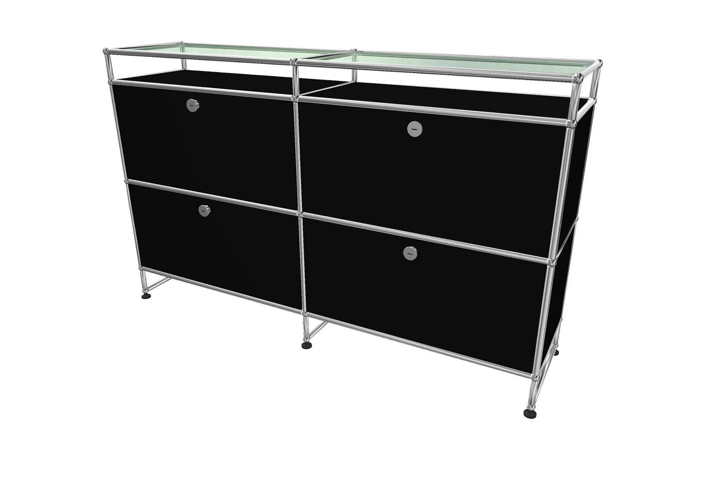 USM Haller Sideboard mit Glastablaren