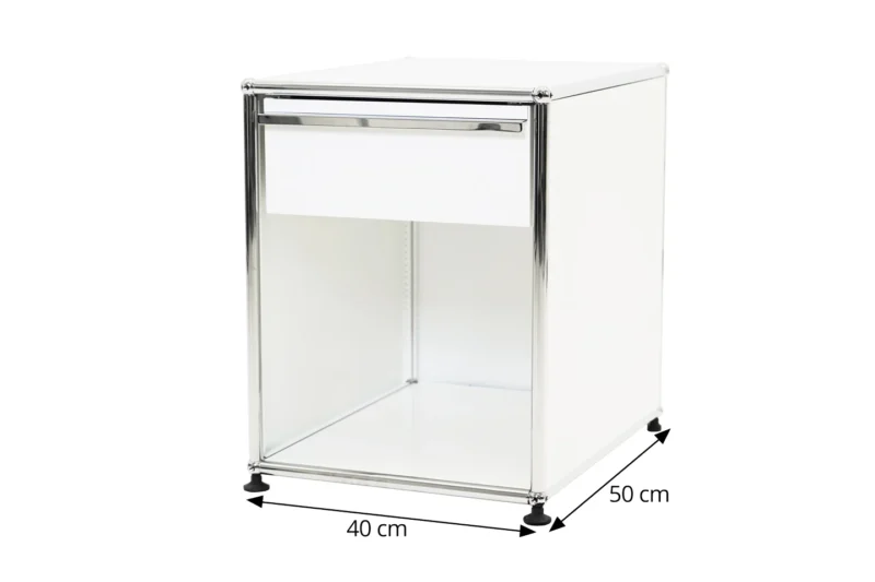 USM Haller Nachttisch / Container Reinweiß RAL 9010
