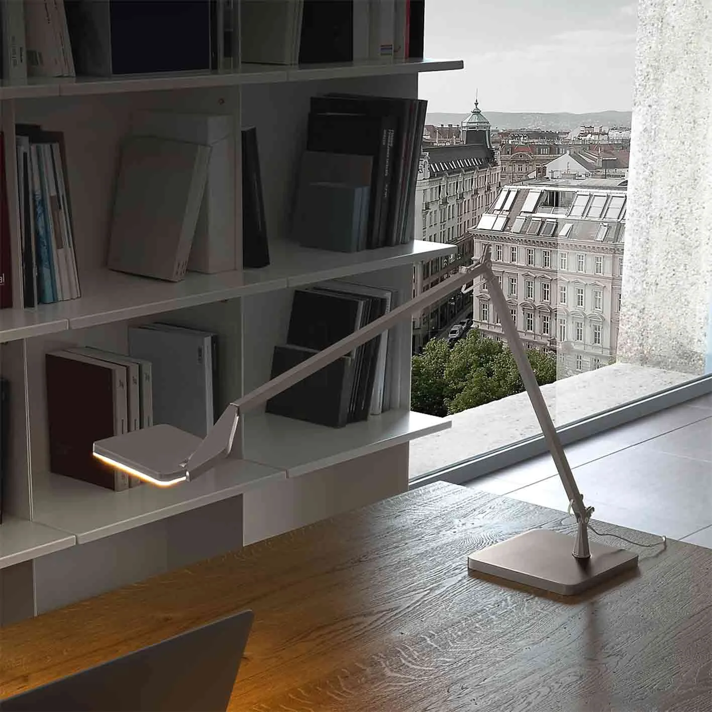 Panzeri Jackie LED Tischlampe mit Touchdimmer / Weiß – Bild 5