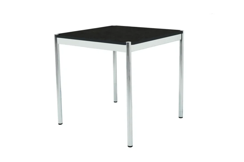 USM Haller Besprechungstisch Granit / Schwarz 75 x 75 cm