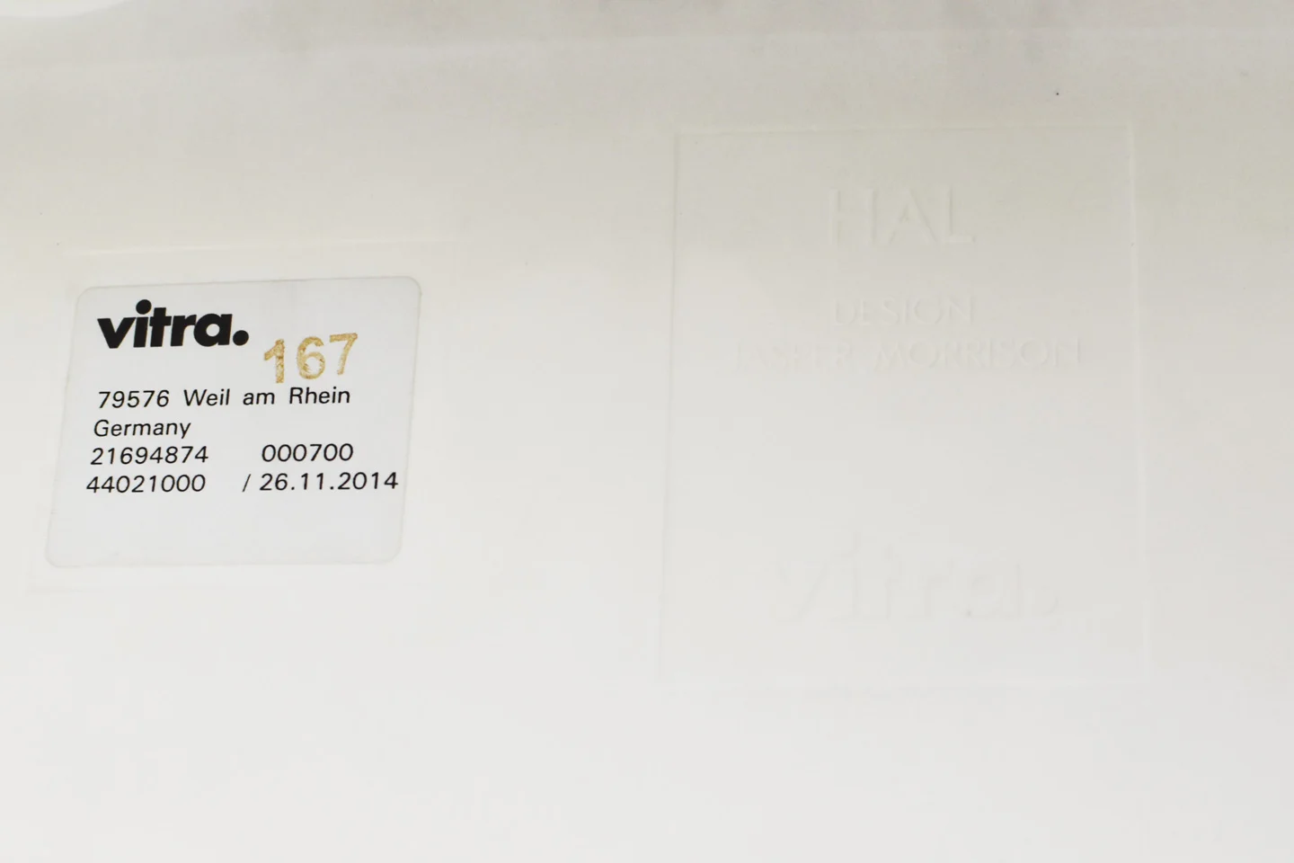 Vitra HAL High Stool Barhocker Weiß