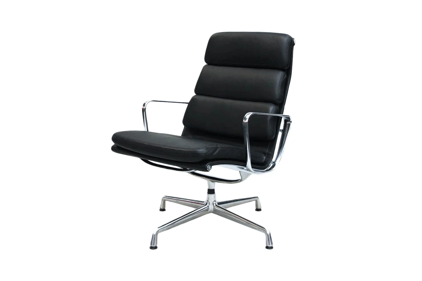 Vitra EA 216 Leder / Schwarz *drehbar*