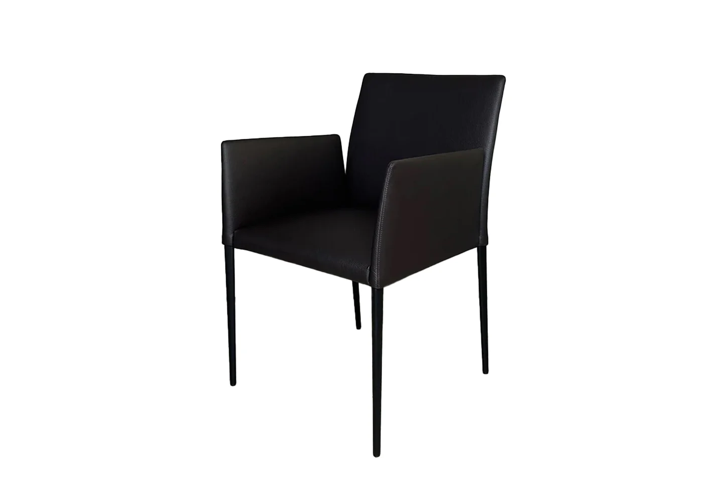 Walter Knoll Deen 1606 Besucherstuhl Leder / Schwarz