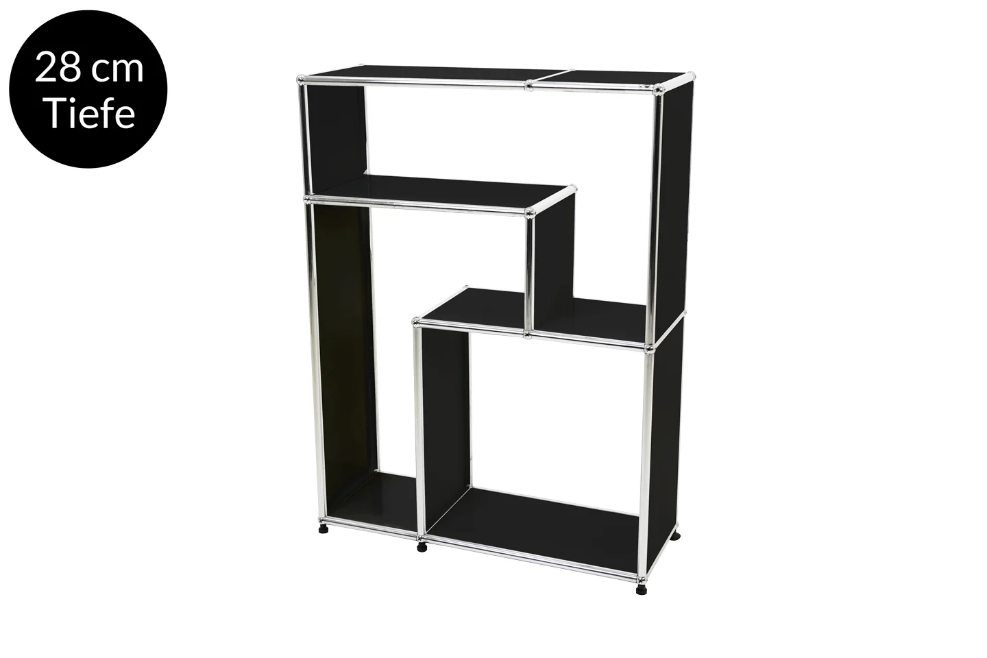 USM Haller Sideboard / Regal *Tetris* Graphitschwarz RAL 9011