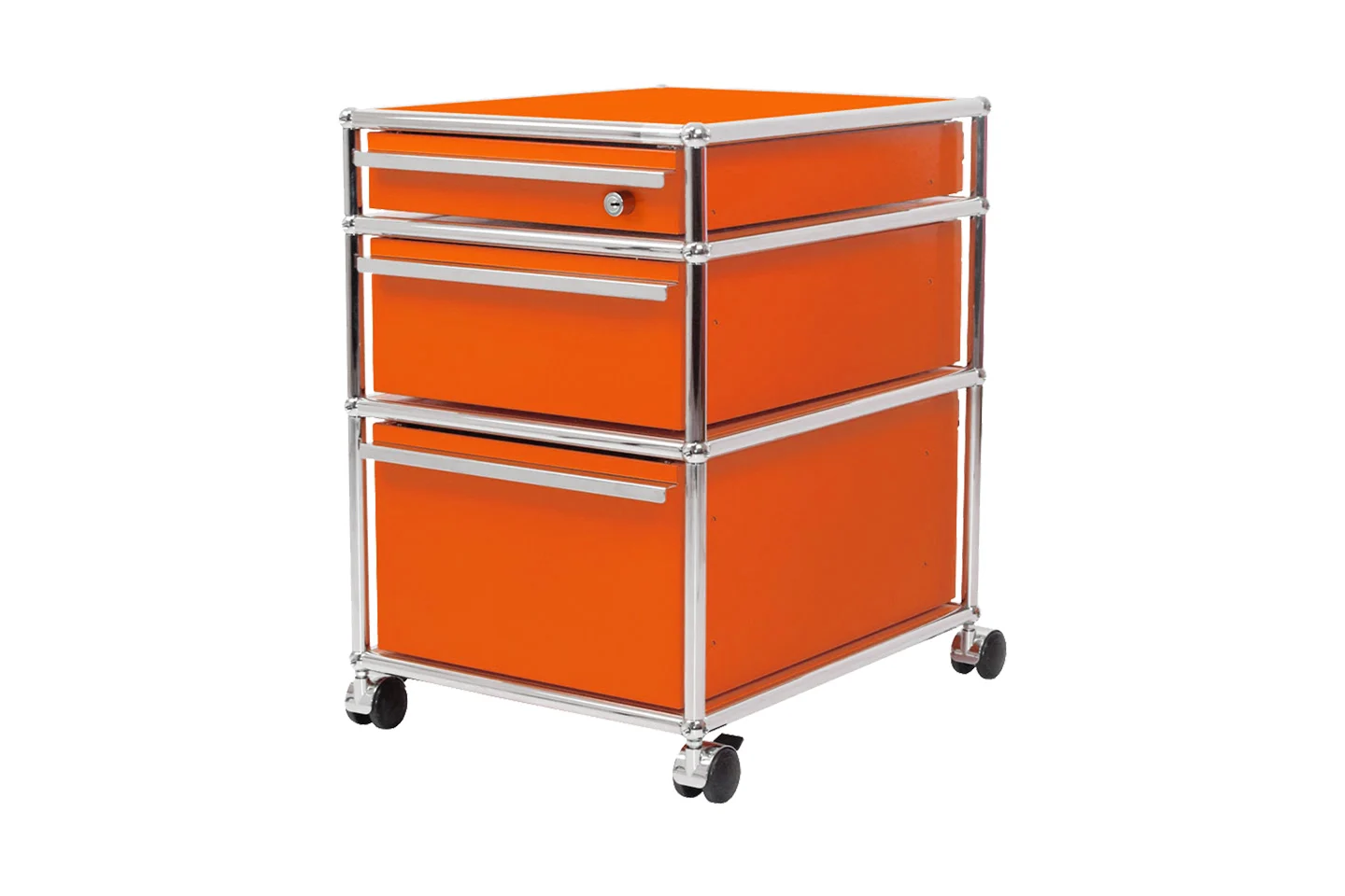 USM Haller Rollcontainer Reinorange RAL 2004