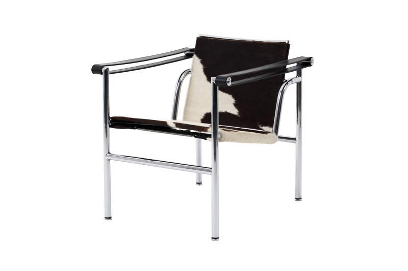 Cassina LC1 Sessel Fell / Braun / Creme