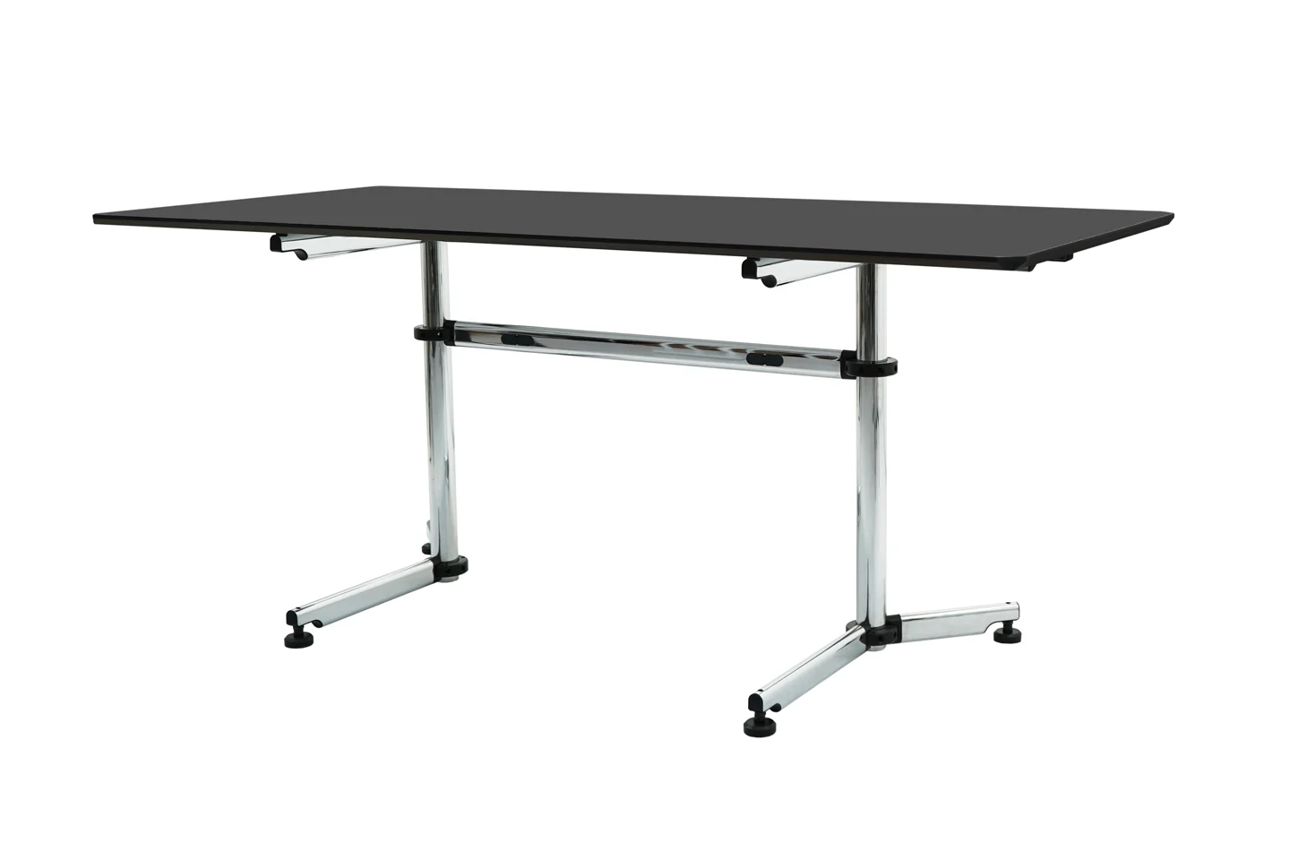 USM-Kitos Schreibtisch Kunstharz / Dunkelgrau 174,5 x 74,5 cm