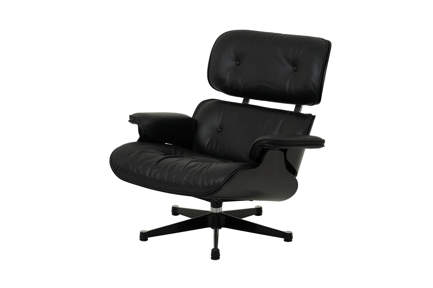 Herman Miller by Vitra Lounge Chair Black Version Leder / Holz