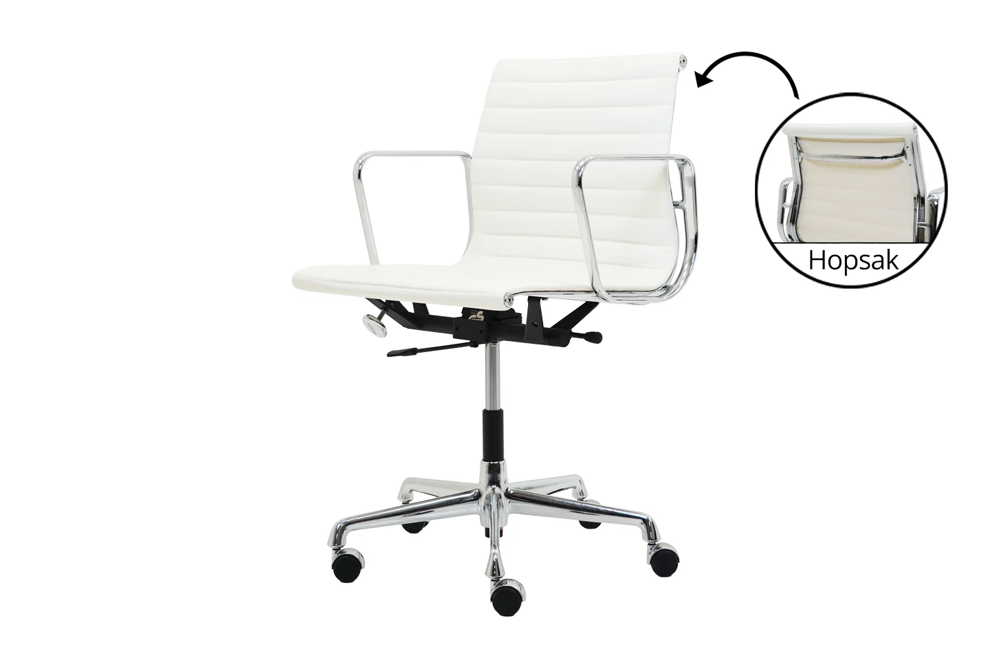Vitra EA 117 Leder / Weiß / Cremeweiß