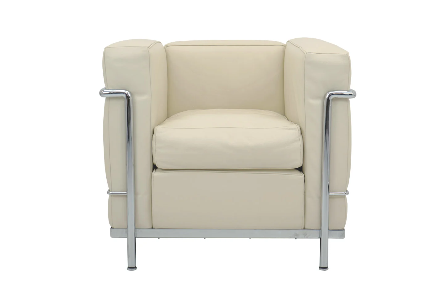 Cassina LC2 Le Corbusier Sessel Leder / Beige