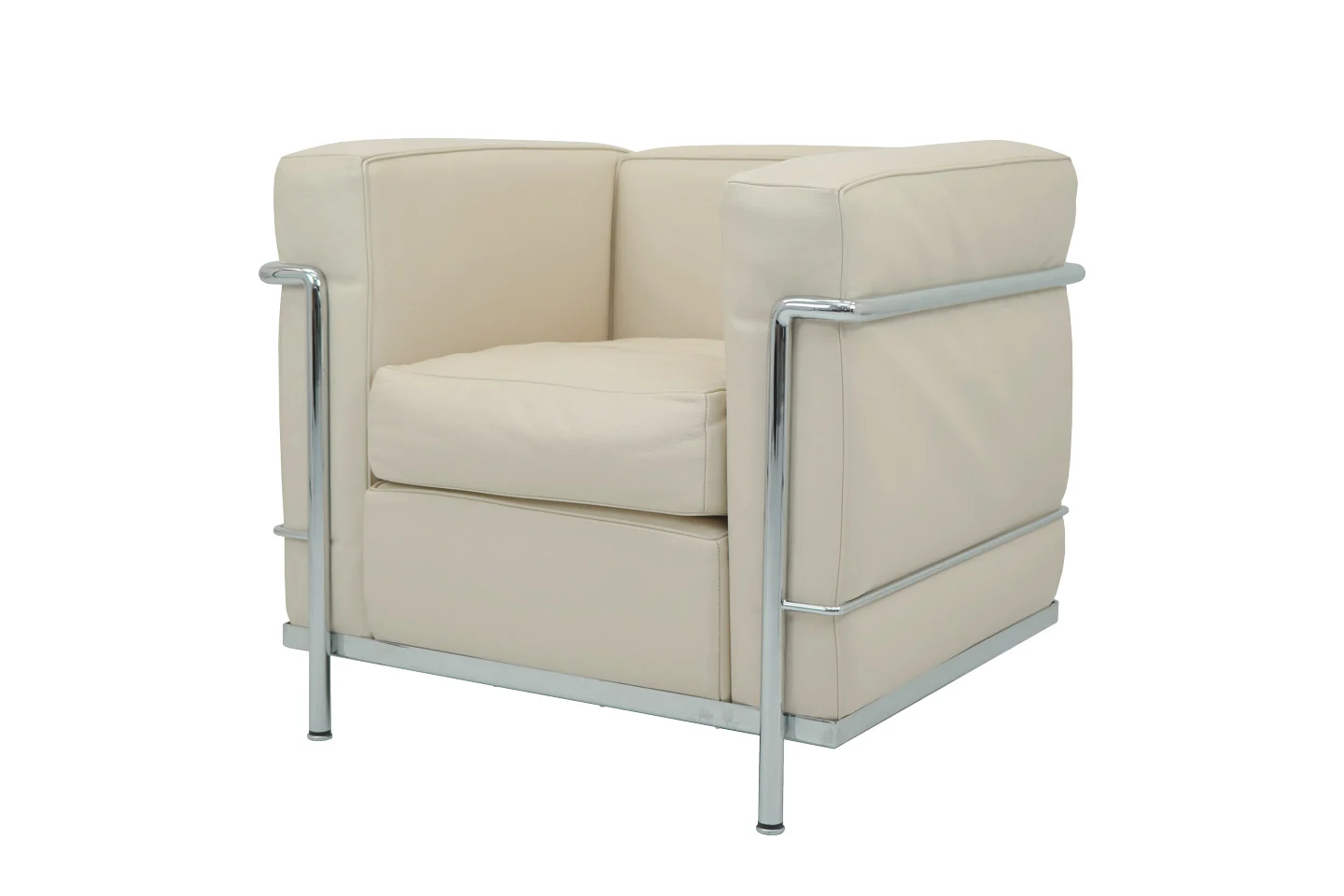 Cassina LC2 Le Corbusier Sessel Leder / Beige