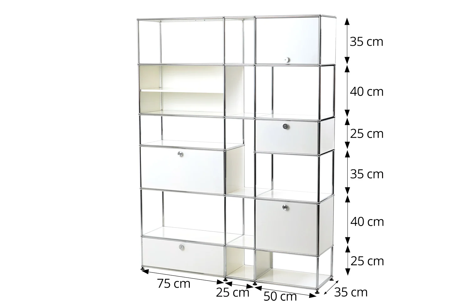 USM Haller Wohnwand USM Reinweiß RAL 9010
