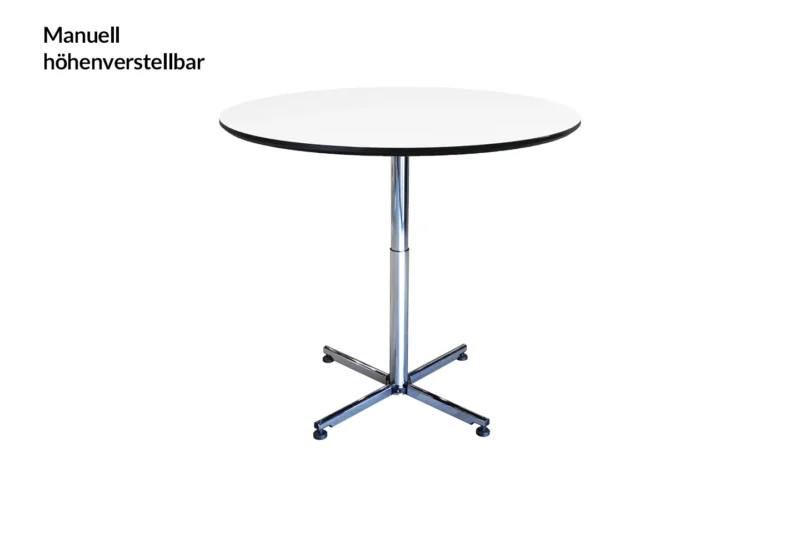 USM Kitos M höhenv. Besprechungstisch Kunstharz / Weiß Ø 120 cm