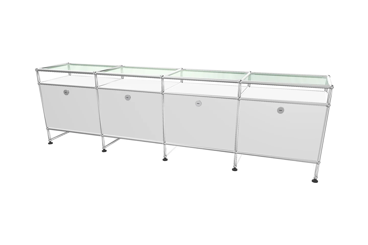 USM Haller TV-Board / Lowboard mit Glastablar