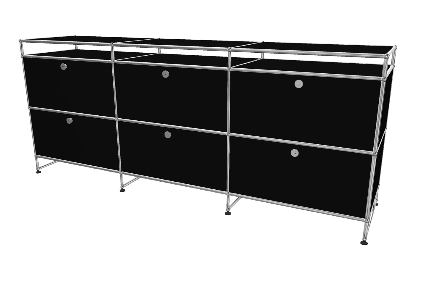 USM Haller Sideboard mit Sockel und Aufsatz Tiefe 50 cm