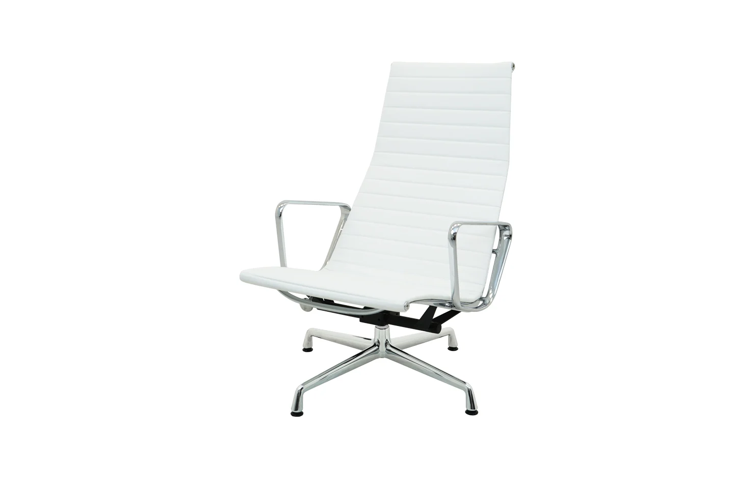 Vitra EA 124 Leder / Weiß *drehbar*