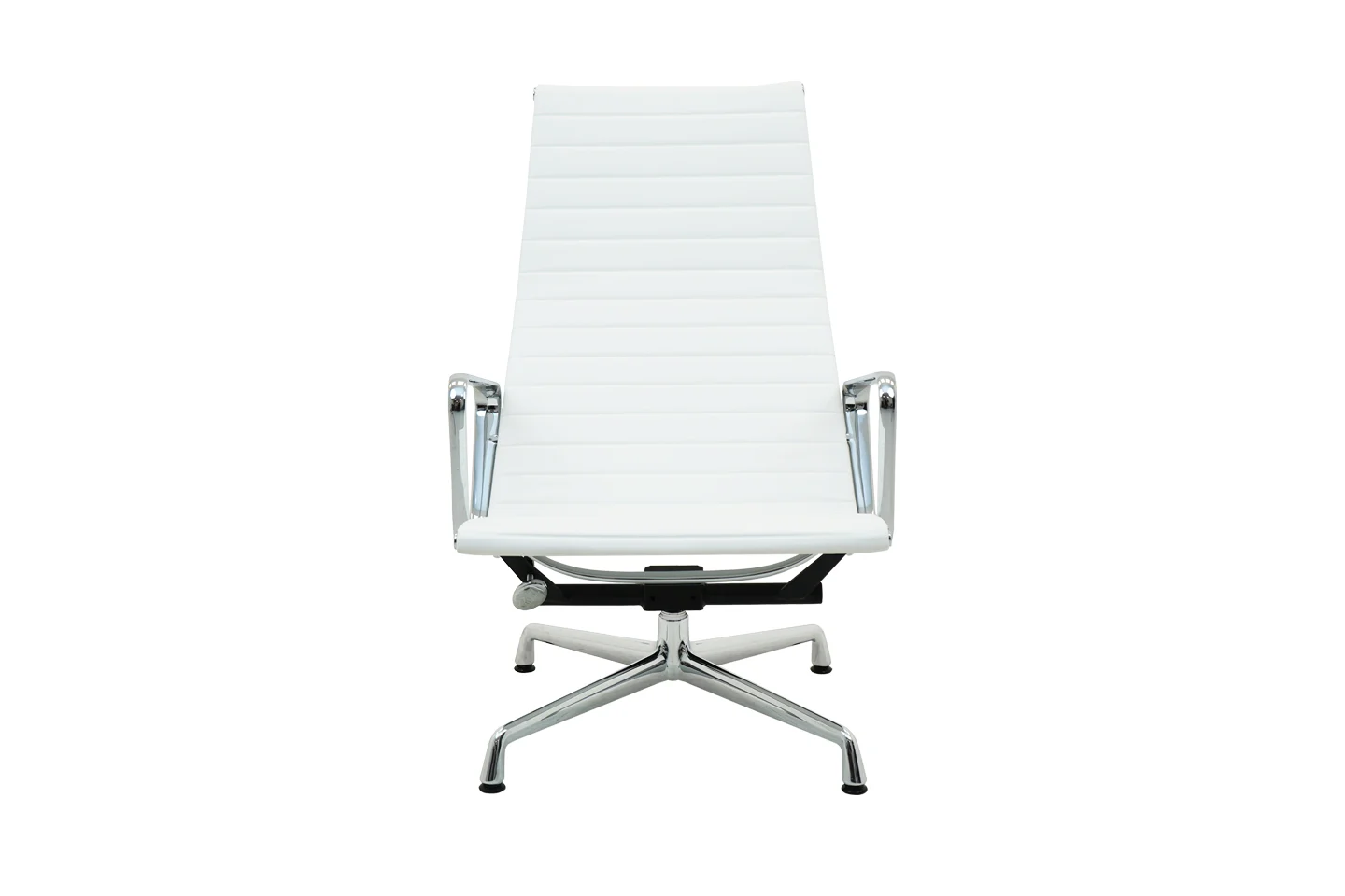 Vitra EA 124 Leder / Weiß *drehbar*