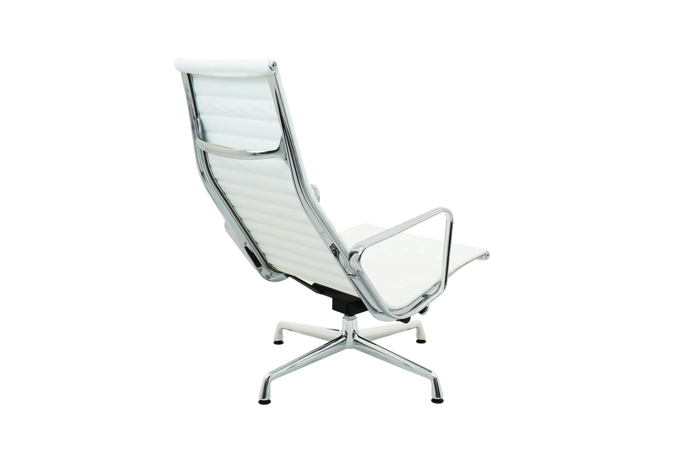 Vitra EA 124 Leder / Weiß *drehbar*